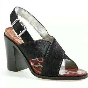 NEW! Steve Edelman Calf Hair Slingback Heels.